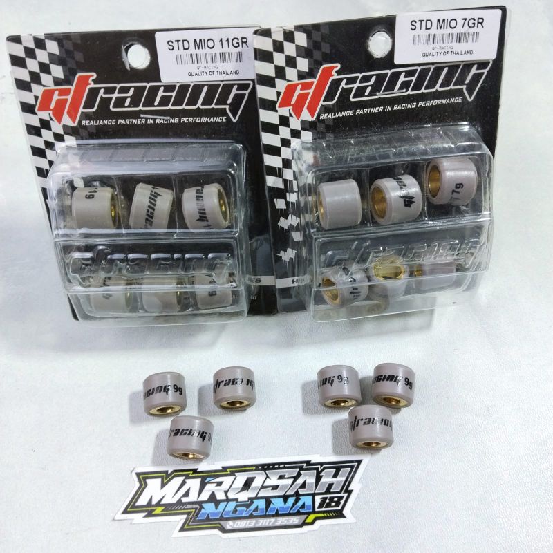 ลูกกลิ้ง Mio GF Racing 7Gram-11Gram Soul X-Ride Fino MARQSAH SHOP RACING