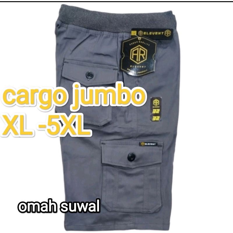 SUPER JUMBO กางเกงขาสั้นผู้ชาย CARGO กางเกงขาสั้น KOMPOL CARGO กางเกงขาสั้น BIGSIZE CARGO SHORTS