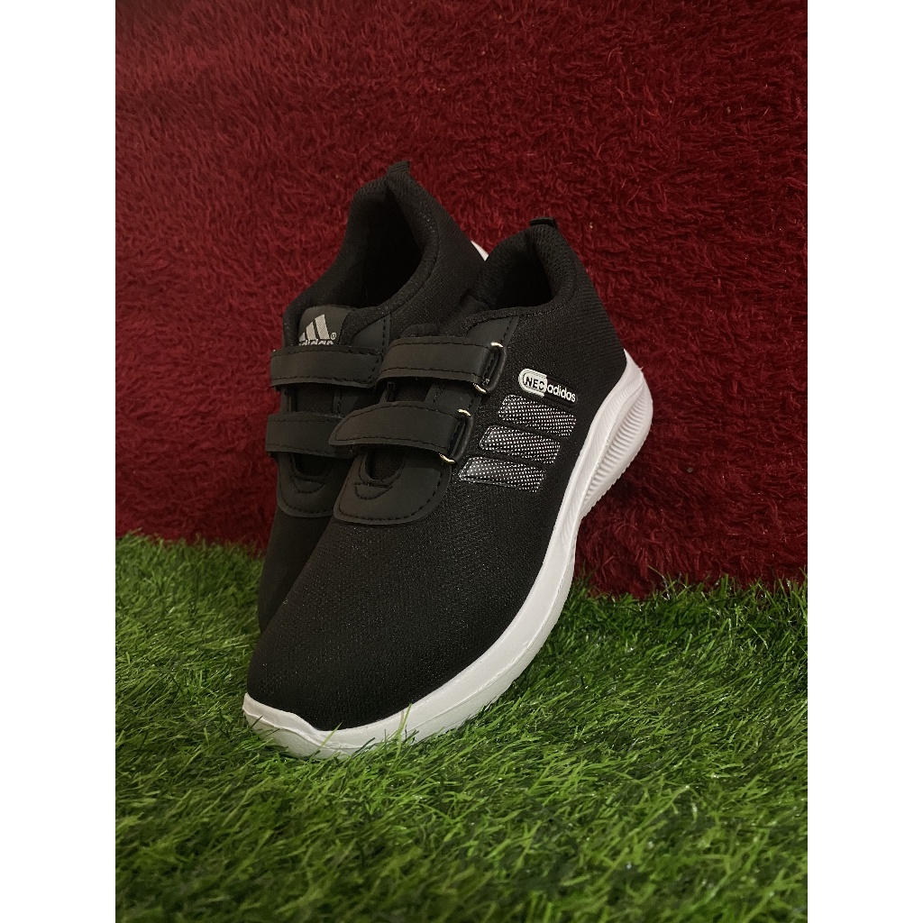Diansyah118 Adidas Neo Velcro รองเท้าวิ่ง สําหรับเด็กผู้ชาย ผู้หญิง 31-37