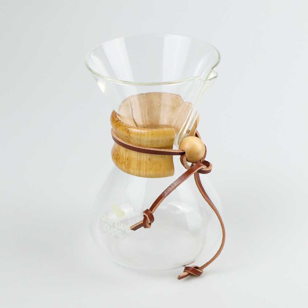 Original One Two Cups Coffee Server Chemex Drip Pour Over Borosilicate Glass - SE110