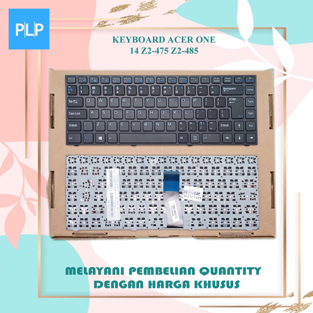 คีย์บอร์ด Acer One 14 Z2-485 Z2-475 สีดํา