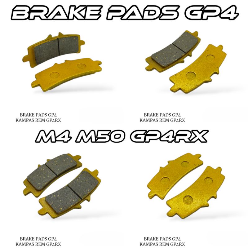 ผ้าเบรค GP4 ผ้าเบรคหน้า Caliper M4 / M50 / GP4-RS Sintered SR