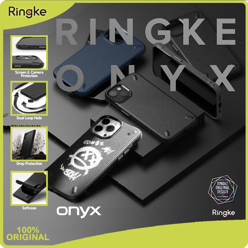 Ringke iPhone 13 Onyx Case Softcase Casing Anti Crack Slim Armor Case
