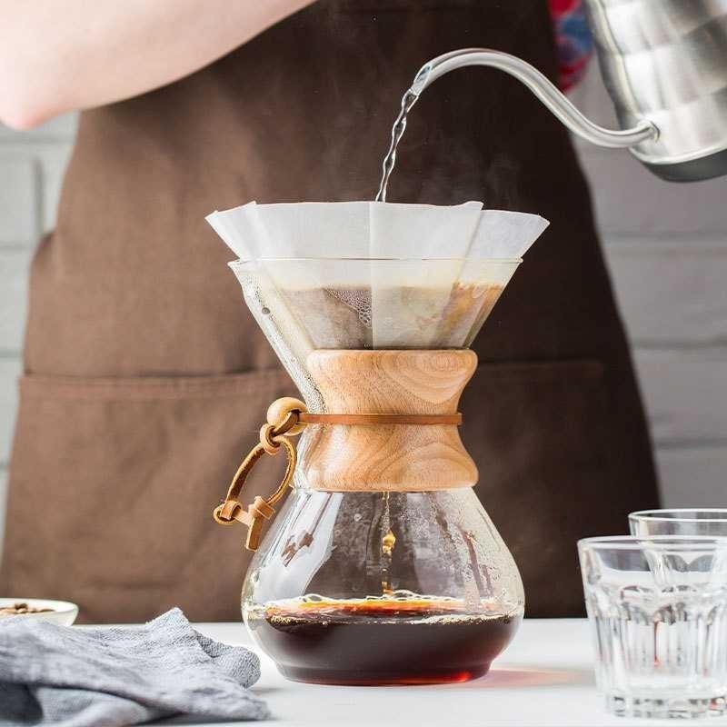 One Two Cup Coffee Server Chemex Drip Pour Over Borosilicate Glass - SE110