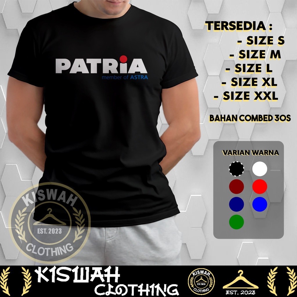 เสื้อยืดเสื้อบริษัท PATRIA สมาชิกโลโก้ ASTRA