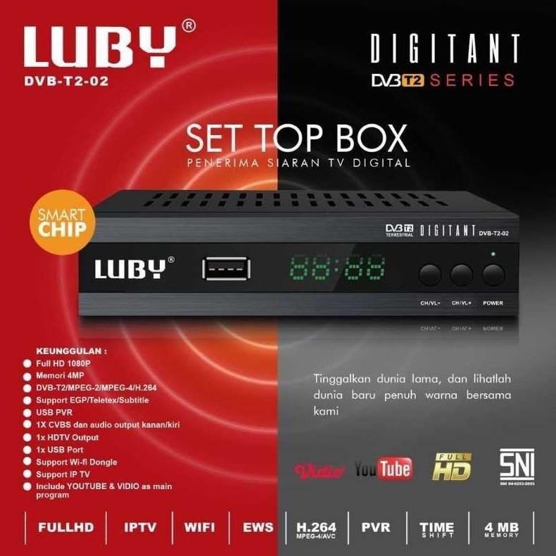 Analog To DIGITAL TV SET TOP BOX Receiver DVB T2 02 STB Broadcast 2102J