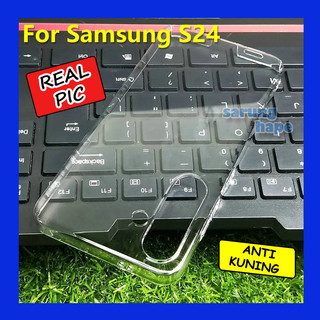 Samsung S24 - Mika Transparan Clear Hard Case Hardcase Casing Cover Bening Keras