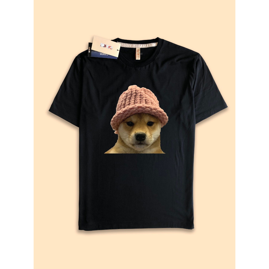 เสื้อยืด CAMOE Crypto Meme Coin WIF Dog Wif Hat