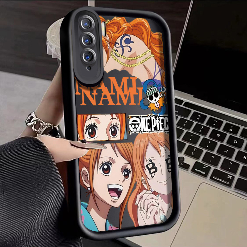 Hp OPPO A91 OPPO F15 OPPO Reno 3 Case Nami สวยและลูฟี่เคสโทรศัพท์มือถือลายชิ้นเดียวเคสป้องกันซิลิโคน