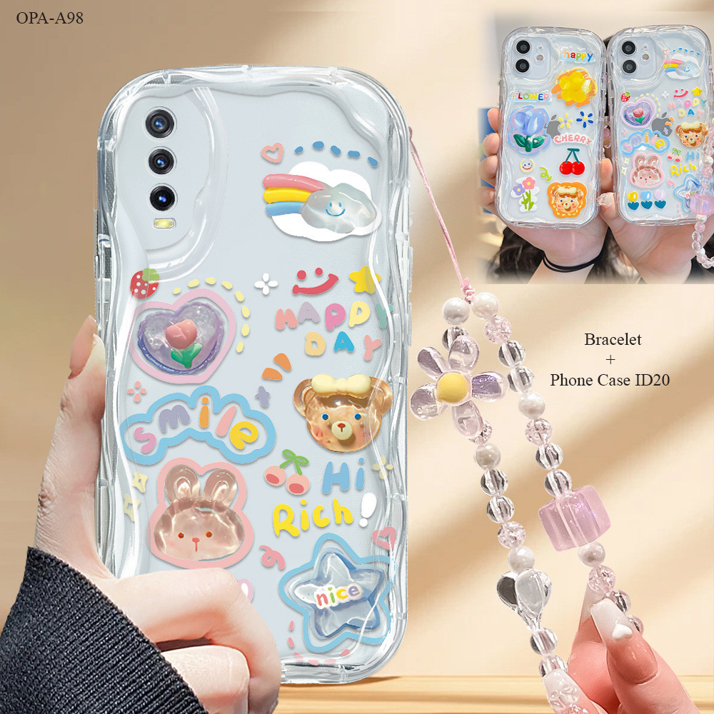 ปลอก Hp Untuk OPPO A5 A5I A60 A79 A98 A7 A5S A11K A12 A3S A12E A15 A15S A16 A16S A16K A16E A16E A16 