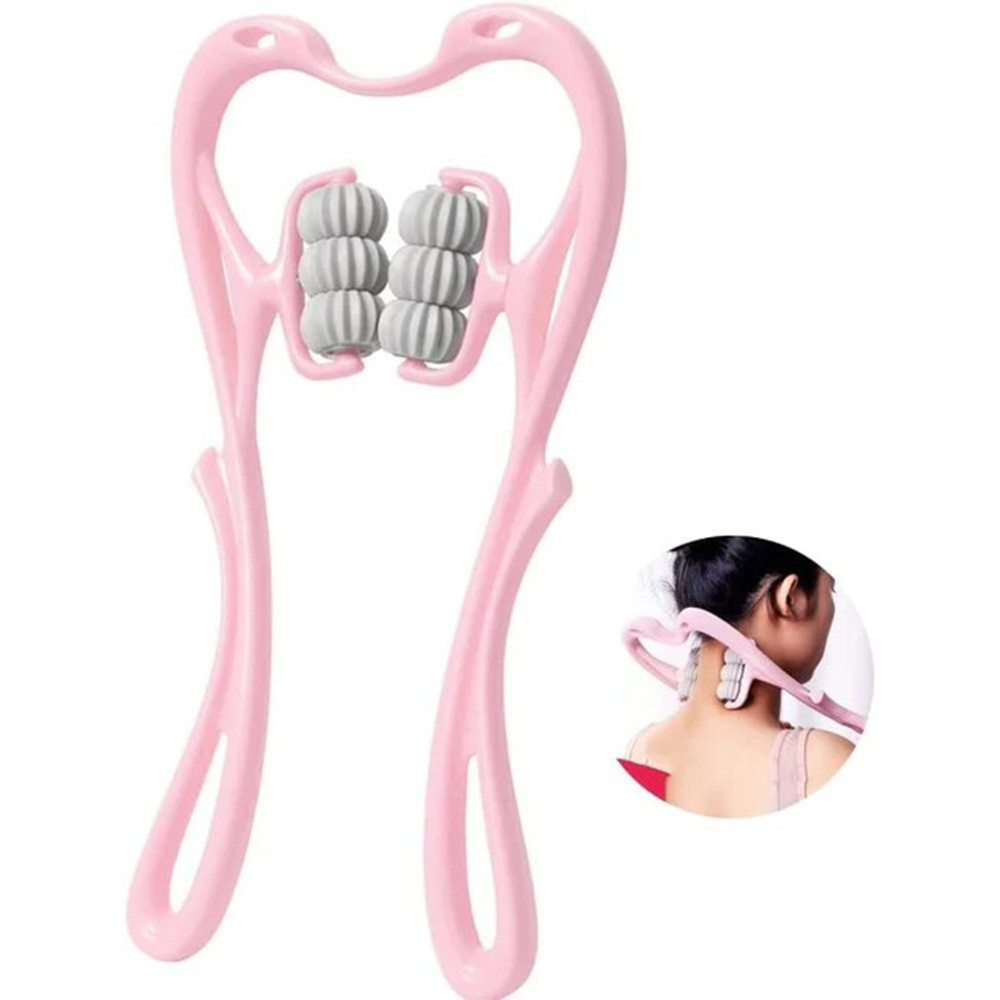 Gs17 Macroupta เครื่องนวดคอแบบแมนนวล เครื่องนวดคอผ่อนคลายบําบัด Mcr35 สีชมพู Or-i