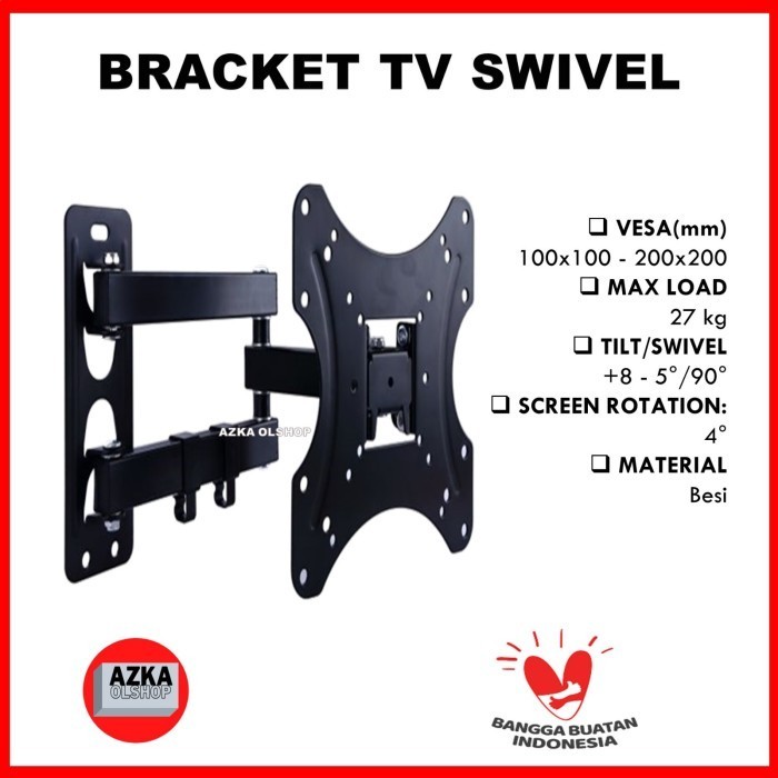 32 40 43 นิ้ว นํา โทรทัศน์ ฉากยึดแขนหมุน