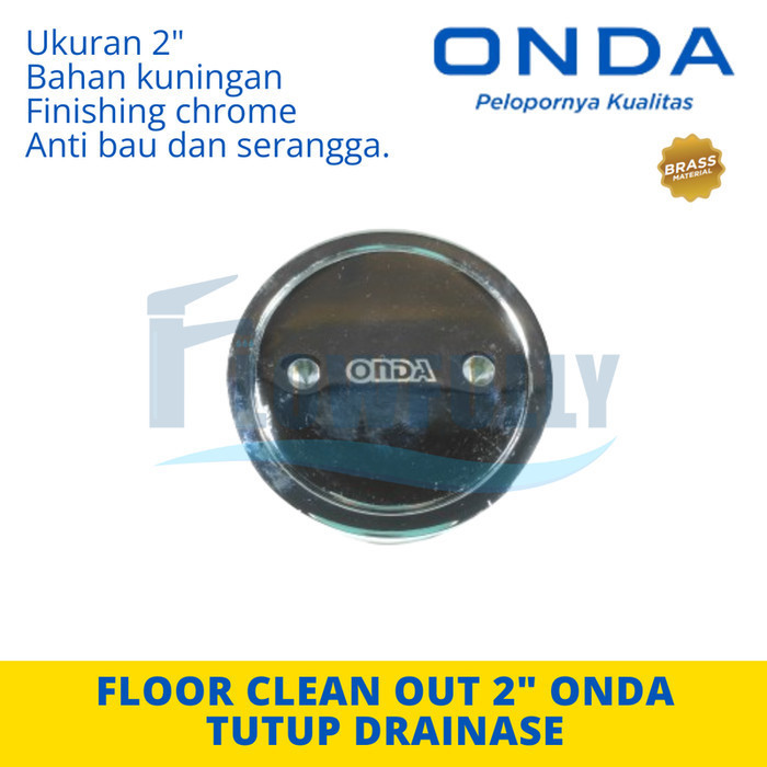 พื้น CLEAN OUT 2 นิ้ว BRASS FCO ONDA