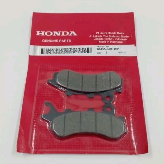 ผ้าเบรกหน้าสไลด์ ALL NEW PCX 150 ADV 150 160 (CBS) NON ABS KRE 06455-KRE-K01