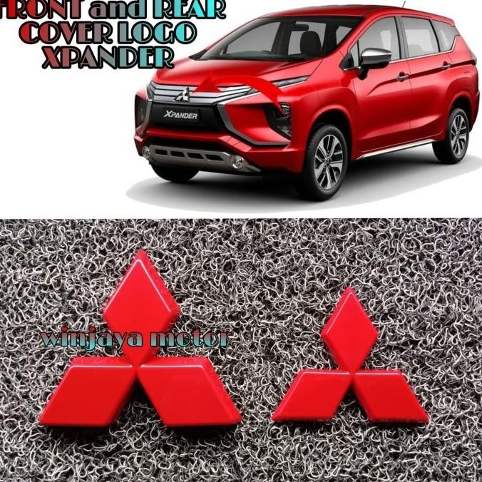 Merah ใหม่ล่าสุด OTOPROJECT COVER LOGO EMBLEM ด้านหน้าด้านหลัง สีแดง MITSUBISHI XPANDER!!!!!