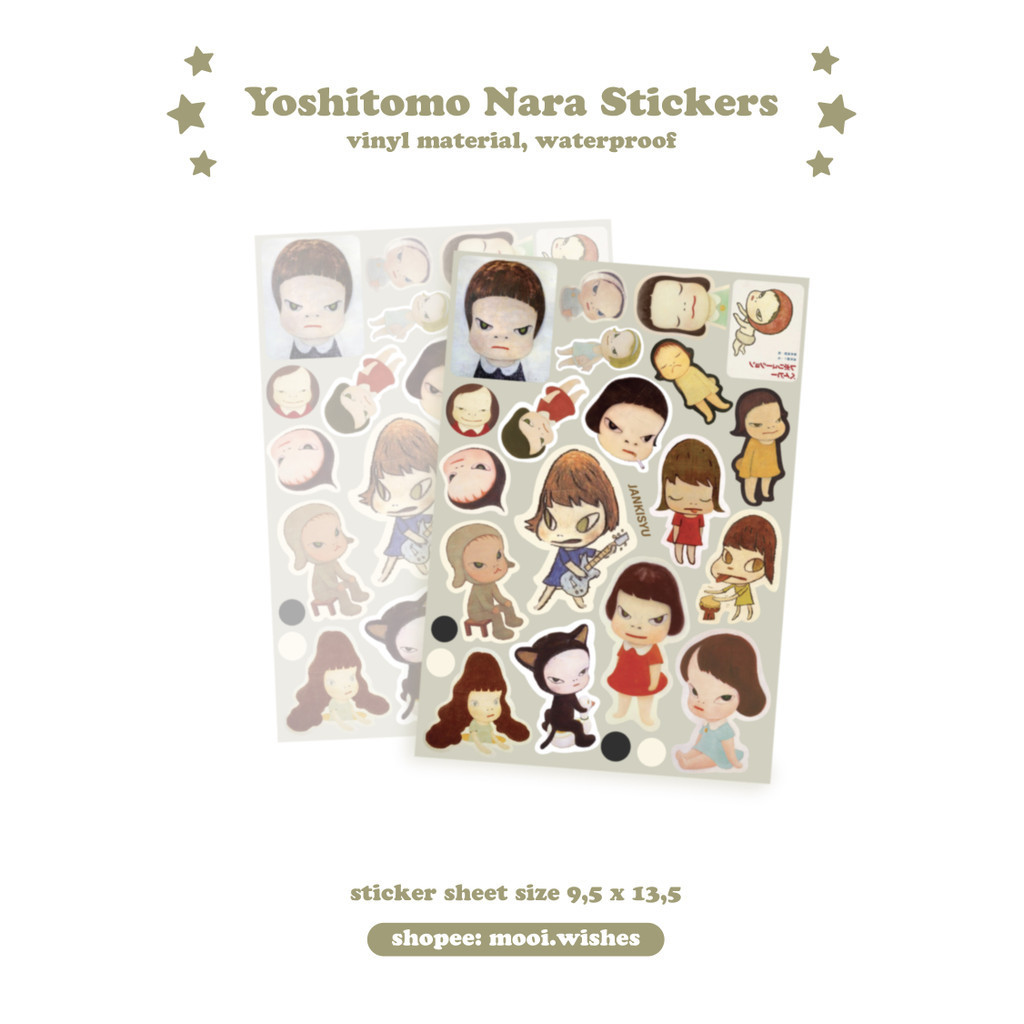 สติ๊กเกอร์ Yoshitomo Nara Sheet Deco Mobile Laptop Journaling Penpal