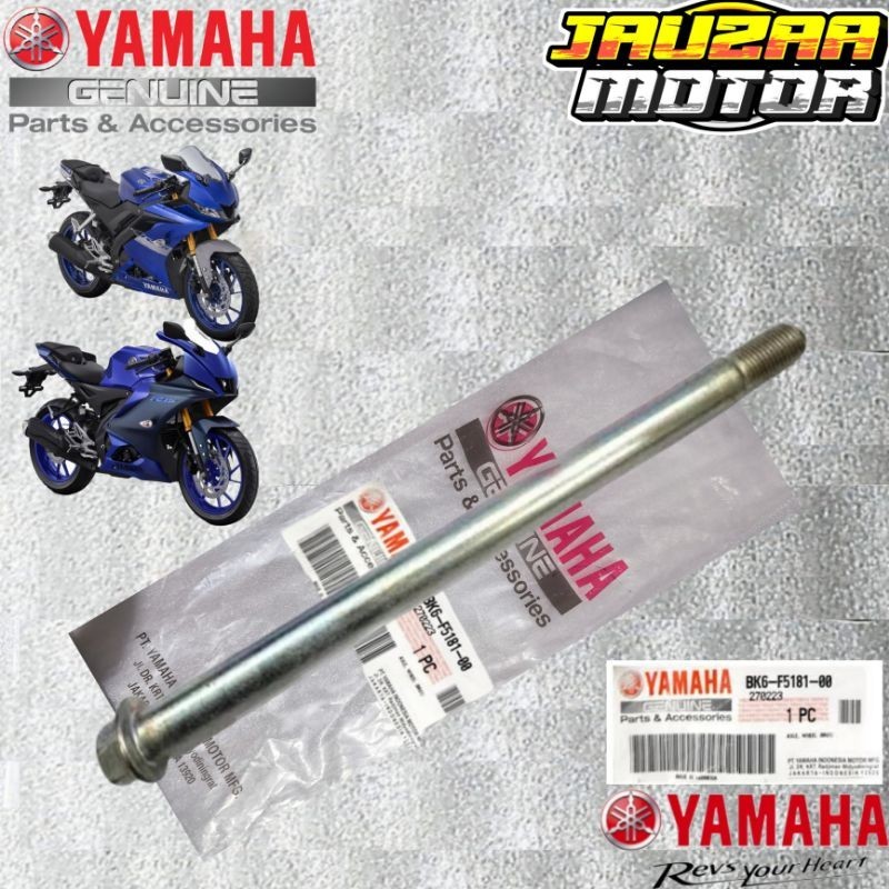 เพลาล้อเพลาหน้า Wr 155 Wr155 R15 VVA V3 R15 V4 R15M BK6 BK6-F5181-00 เดิม YAMAHA