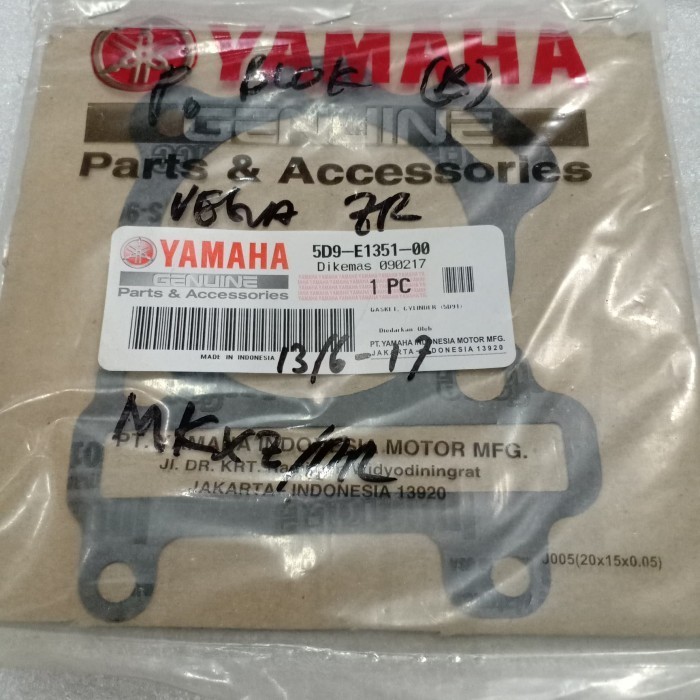 ต้นฉบับ YAMAHA VEGA ZR LOWER CYLINDER GASKET YGP 5D9-E1351-00
