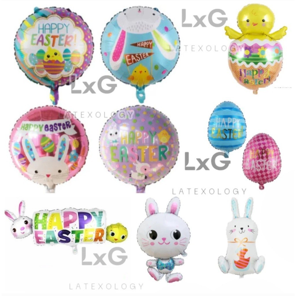 ลูกโป่งฟอยล์ธีมตัวละครกระต่าย/กระต่าย (และธีม EASTER EASTER)