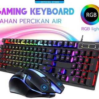 Jovitech คีย์บอร์ดเกมมิ่ง และเมาส์ RGB แกะสลักเลเซอร์ RGB - G12.