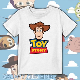 เสื้อยืด พิมพ์ลาย Toy Story Woody สําหรับเด็กผู้ชาย และเด็กผู้หญิง