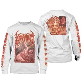 เสื้อแขนยาว DEATHPRESSIVE - KRAANIUM - ROTTING SKIN สีขาว