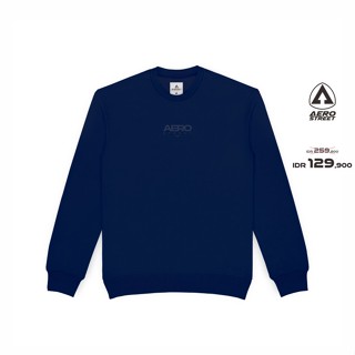ขายดีที่สุด!! เสื้อกันหนาว คอกลม สีกรมท่า BAAAA