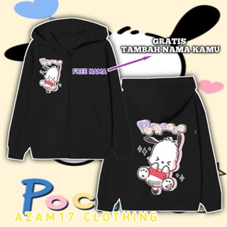 เสื้อแจ็กเก็ตกันหนาว มีฮู้ด แต่งซิป ลายตัวละคร Nama Sanrio สําหรับเด็กผู้ชาย และเด็กผู้หญิง