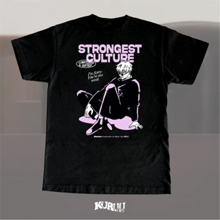 เสื้อยืด พิมพ์ลายอนิเมะ Kuruu Strongest Culture สําหรับผู้ชาย