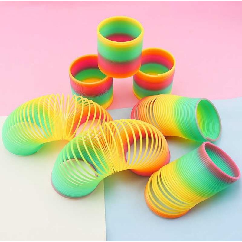 Qixing Toys Slinky Spring Rainbow Toy Per - MCS8709