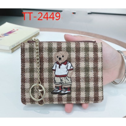 Ttwn Bear Original TT2449 กระเป๋าสตางค์ สําหรับผู้หญิง TTWNBEAR