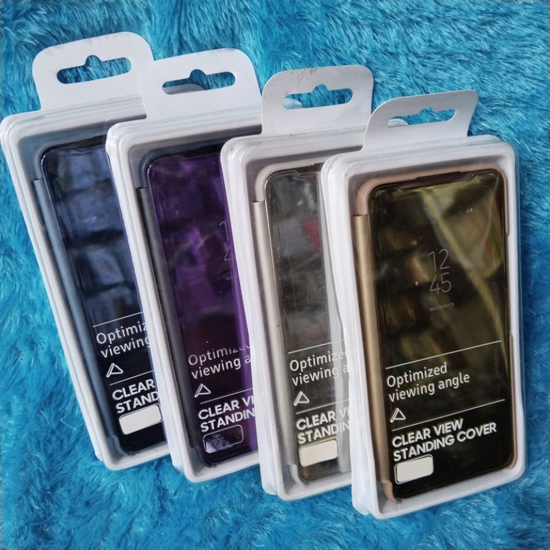 Softcase VIVO Y51/Y53S/Y20/Y12S Casing clear view Stand cover