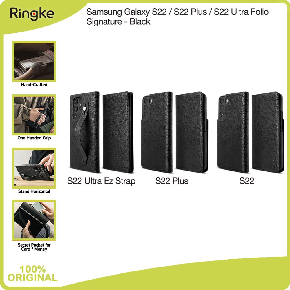 Ringke S22 Ultra S22 Plus S22 Folio Book Case ขาตั้งหนัง