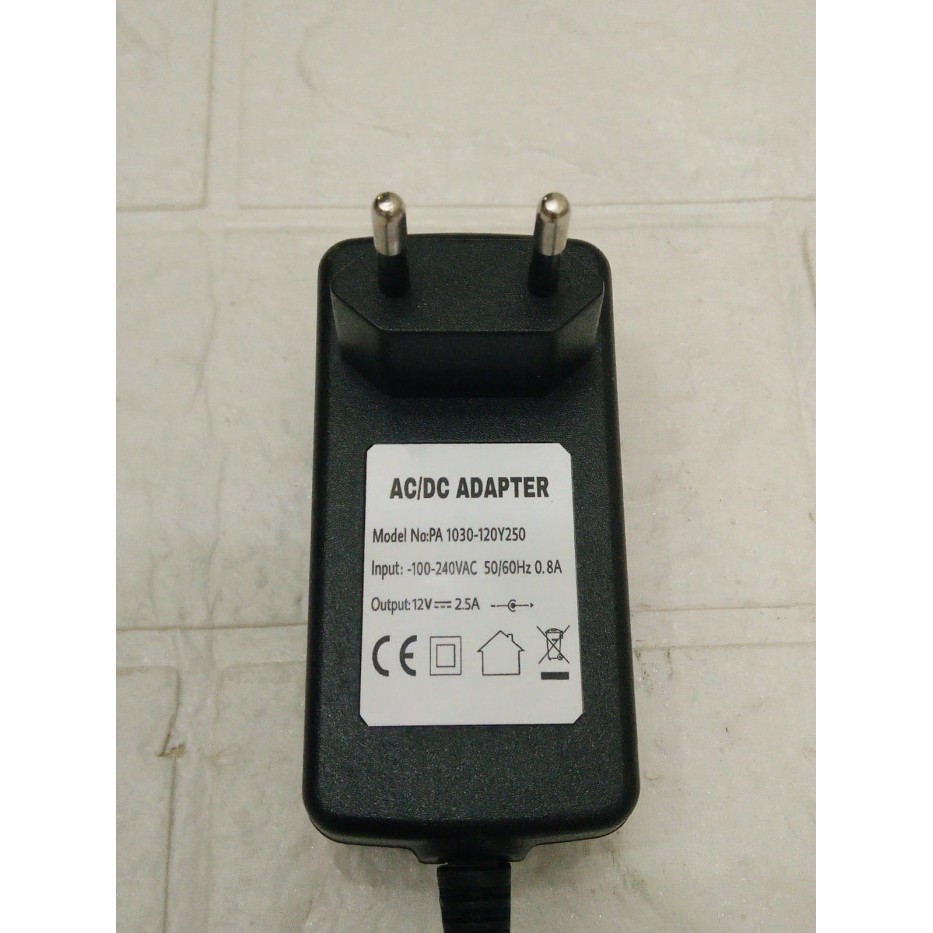 MANTAP อะแดปเตอร์ AC/DC 12V 2.5A รุ่น PA1030-120Y250 Jack DC 4.0 mm X 1.7 mm