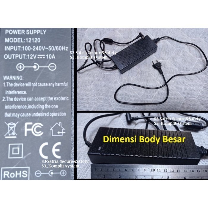 MANTAP อะแดปเตอร์แหล่งจ่ายไฟ 12v 10a อะแดปเตอร์ 12vol 10amper 10 ampere 12 v 10 a