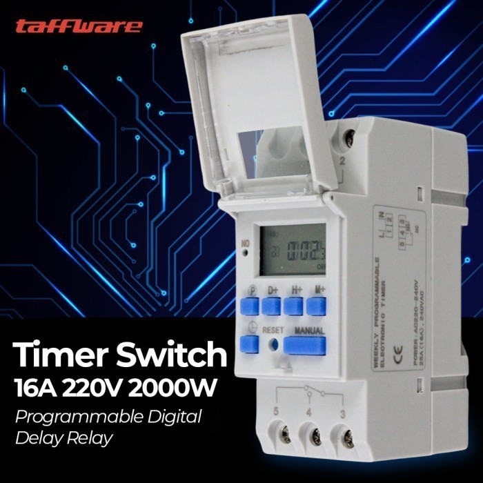 Toby CHEAP MCB Timer Digital Socket Switch relay Switch Din Rail 220v ความปลอดภัย
