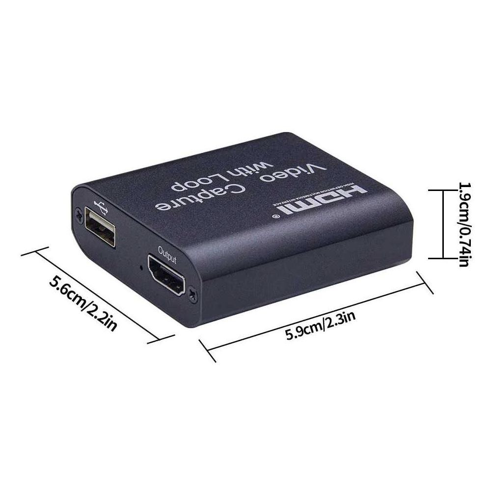 Alloyseed HDMI VIDEO CAPTURE CARD ADAPTER RECORD BOX USB2.0 4K - MS119 2002J
