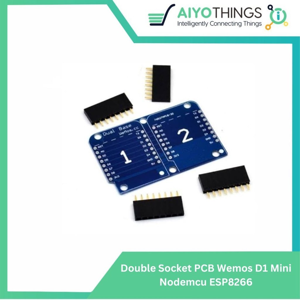 ซ็อกเก็ตคู่ PCB Wemos D1 Mini Nodemcu ESP8266