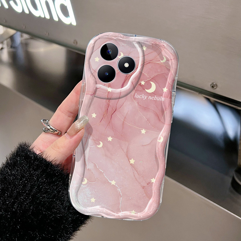 ปลอก HP Realme C53 Realme C51 Realme Narzo N53 Realme หมายเหตุ 50 กรณีป ้ องกันสองคน Softcase Anti Drop Lucky Nebula รูปแบบใหม ่ ซิลิโคนโทรศัพท ์ มือถือกรณี