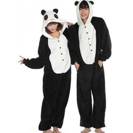 Onesie PANDA BEAR CLOTHES คอสเพลย์ COSTUME PAJAMAS H85S