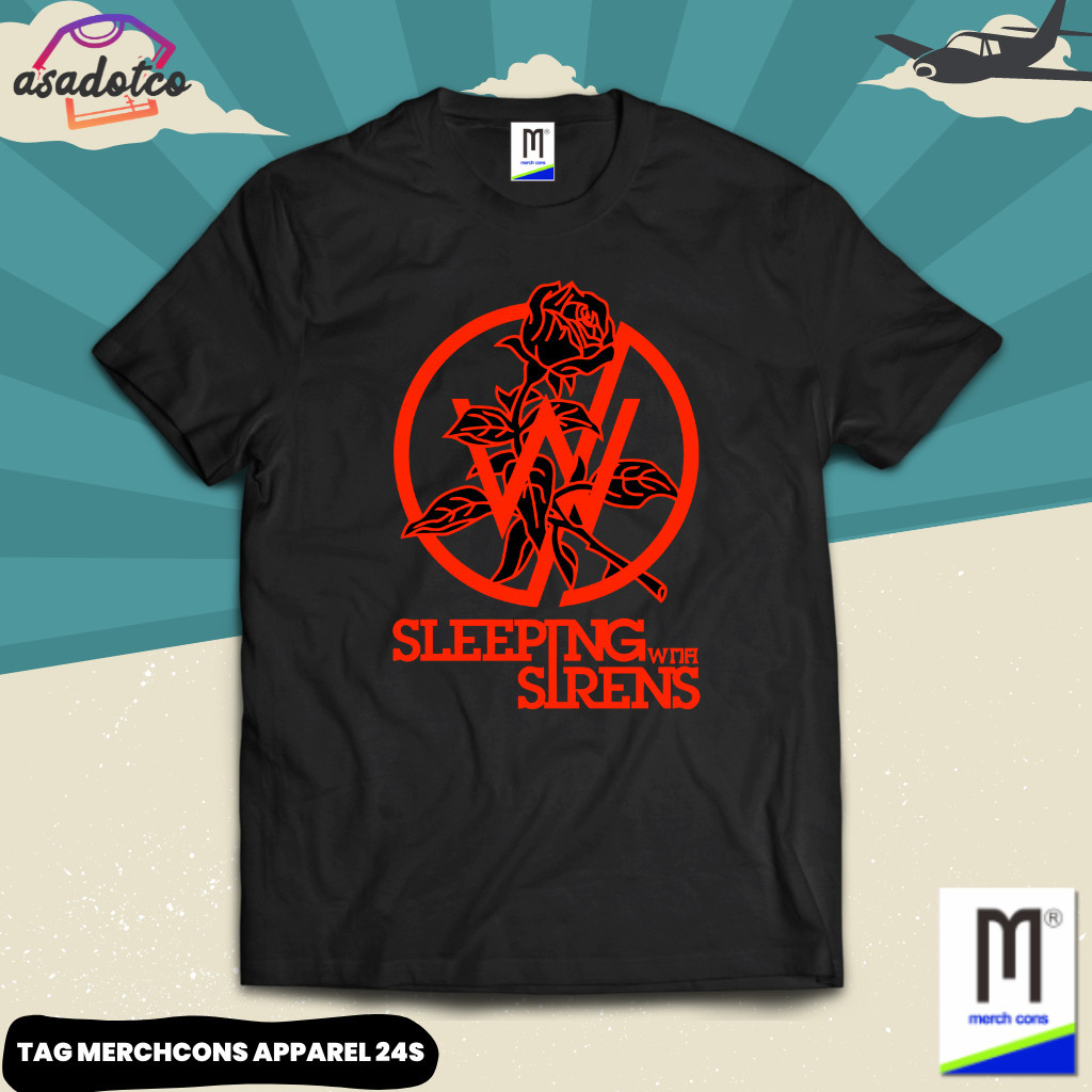 Kaos Band SLEEPING WITH SIRENS Men/ Women Size Outside - Tag Merccons Apparel | บา71