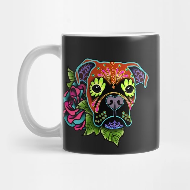 Boxers in the Dead Deers Day Sugar Dog Coffee Mug
