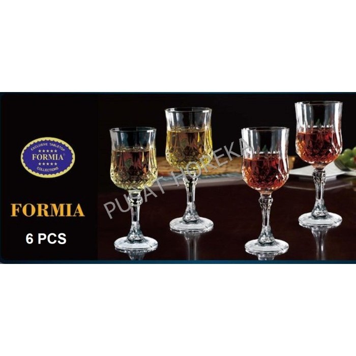 Forma Carnival แก้วเท้าไวน์ 250Ml / 25Cl แก้วเหมือนคริสตัล 6 ชิ้น