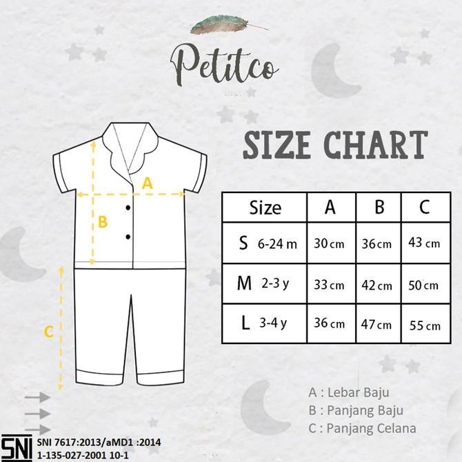 สินค้าใหม่ PETITO PAJAMA BABY CHILDREN& 39;S SLEEPING CLOTHES / ROSE GOLD!!!!!