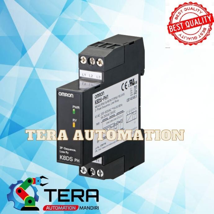 รีเลย์ตรวจสอบ K8Ds-Ph1 Omron เฟสควบคุมรีเลย์สต็อก