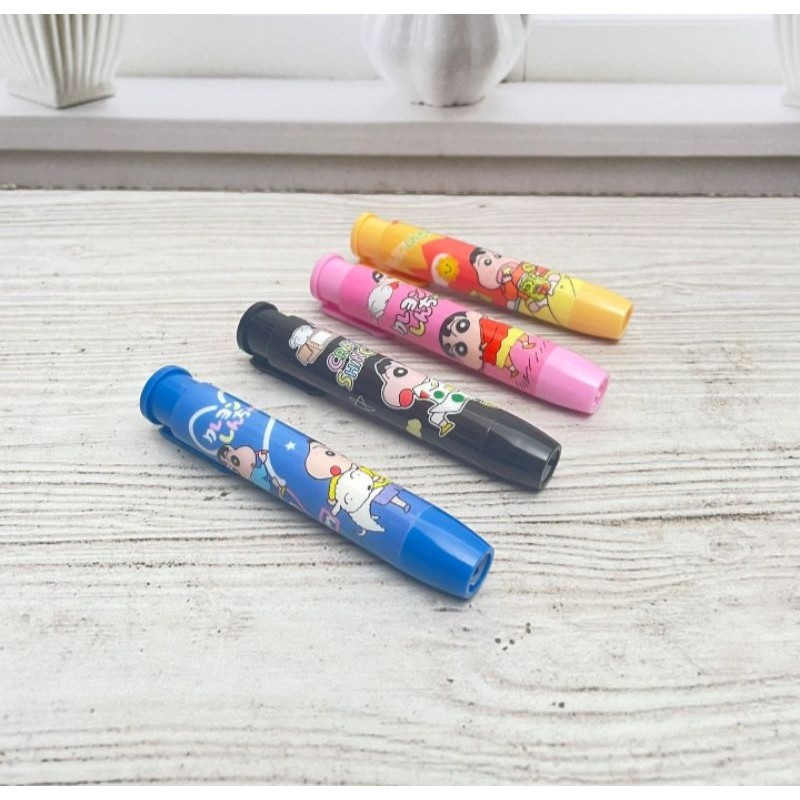 Sinchan Er-1458 ยางลบตื้น Sinchan Mechanical Eraser Viral Office เครื่องเขียน