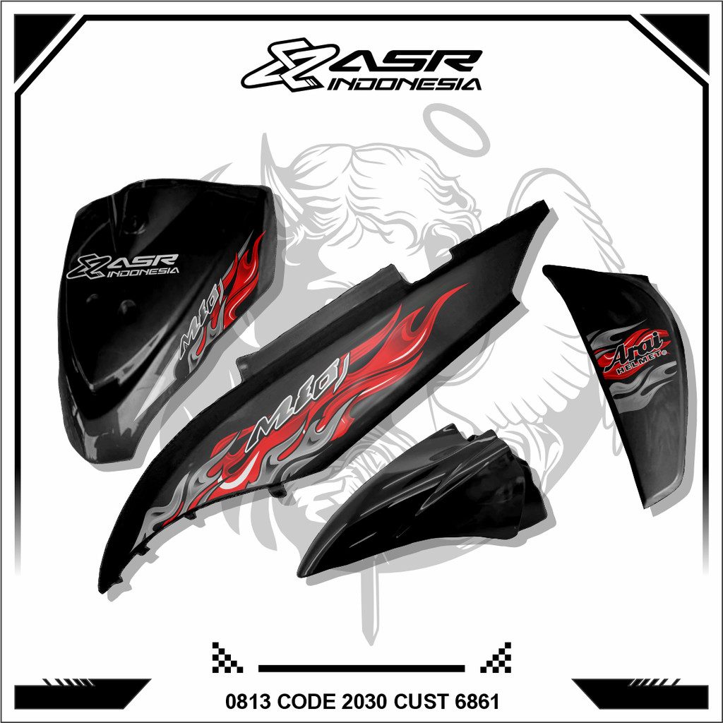 สติ๊กเกอร์ TRANSPARENT STRIPING MIO J ARAI2 สติ๊กเกอร์ MIO