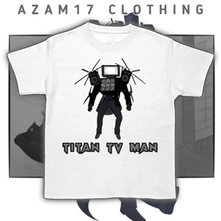 เสื้อยืด พิมพ์ลาย Titan Tv Man Upgrade Name Skibidi Toilet Boss สําหรับเด็กผู้ชาย ผู้หญิง