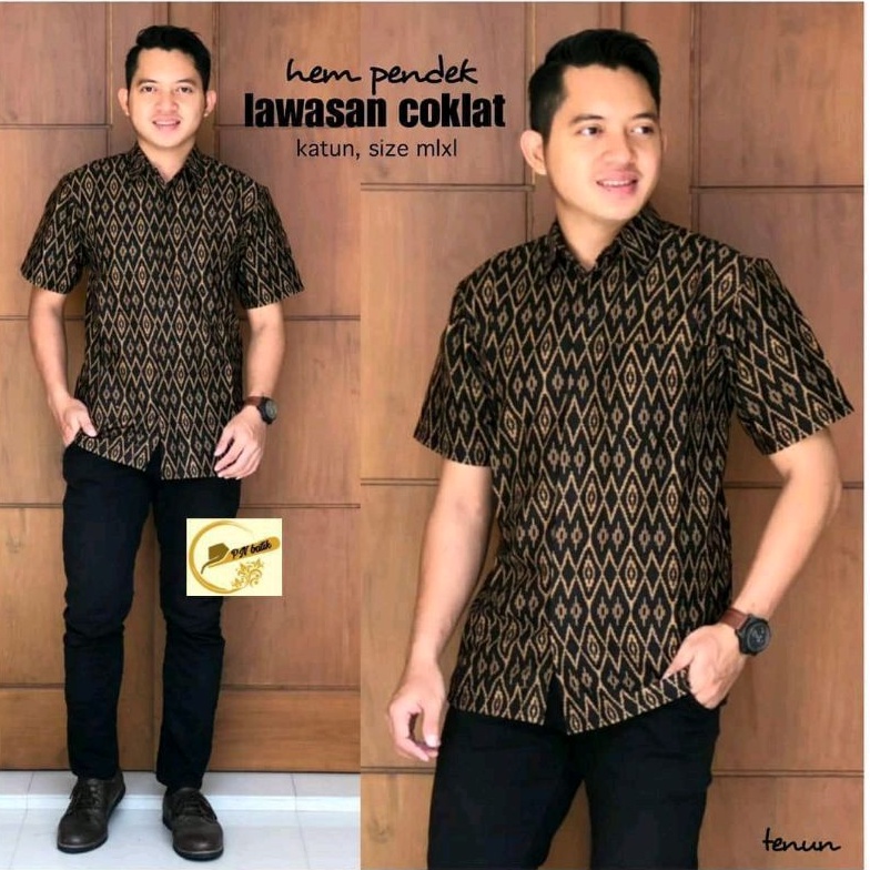 Kemeja เสื้อเชิ้ตแขนสั้นผู้ชาย PREMIUM Classic FASHION MOTIF