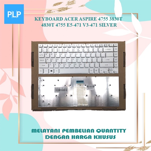 Acer Aspire ES14 ES1-701 ES1-431 V3-472PG ES1-511 E1-410G E1-422G แป้นพิมพ์แล็ปท็อปสีเงิน